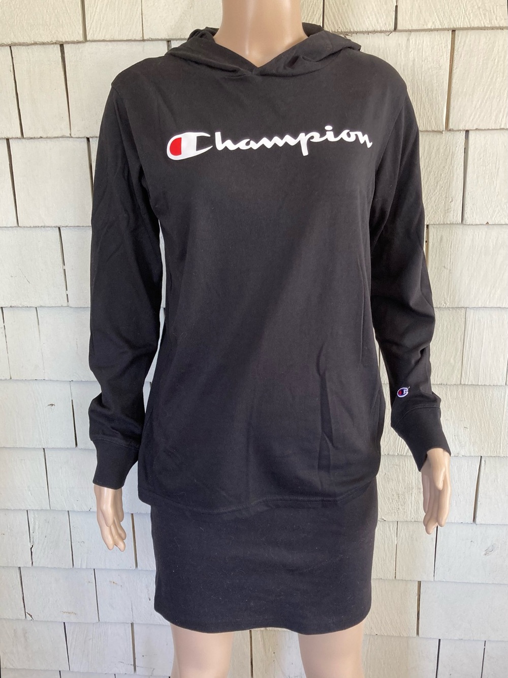 Champion Black Pullover Hoodie Jersey Top Size *Girls Youth Large 14/16*